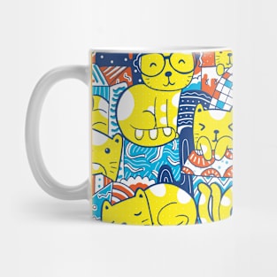 Cats and Box Mug